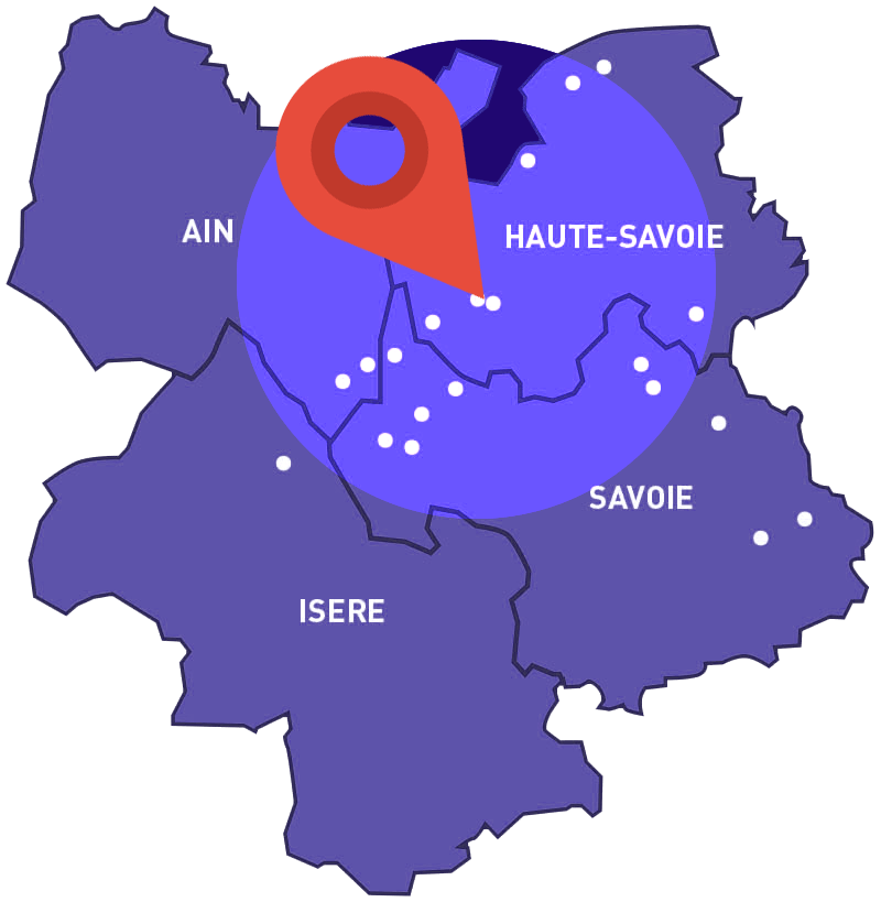 Carte zone de chalandise